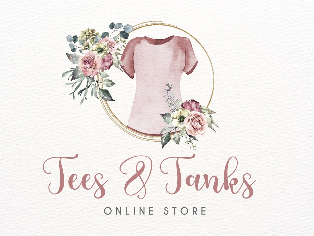 Tee Shirt Store Online Business Logo, Clothing Logo, Tshirt Custom