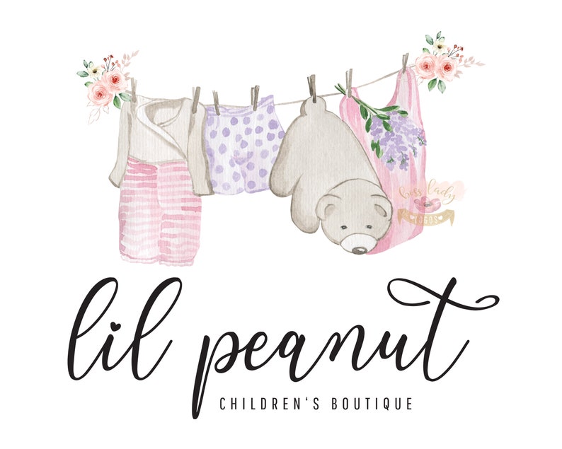 Kids Boutique Logo Design Children's Store Logo Branding Etsy