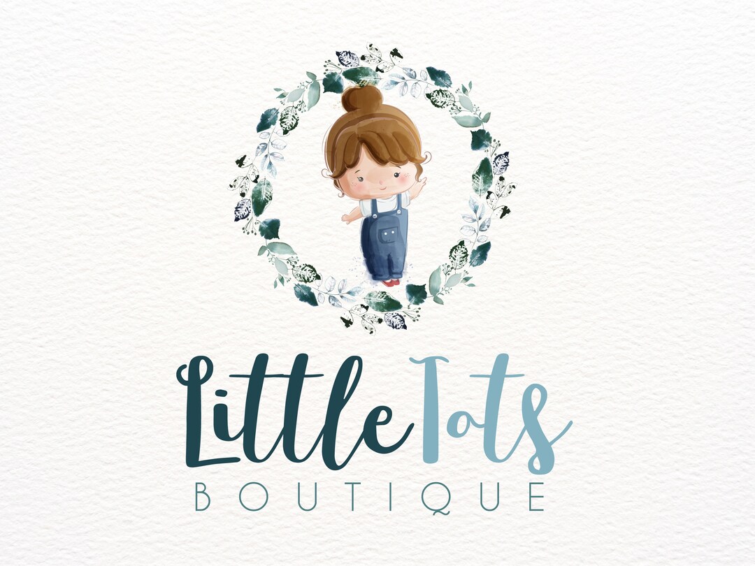 Little Girl Logo Design, Kids Logo Design, Children's Boutique Logo