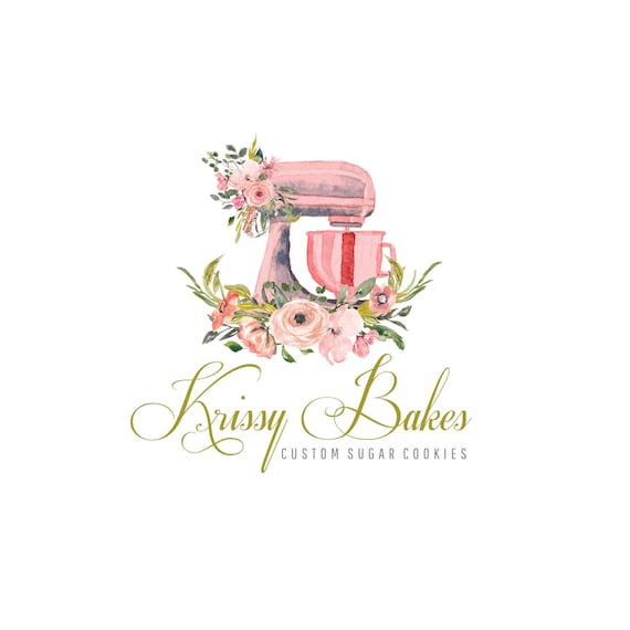 Mixer Logo Bakery Logo Floral Logo 