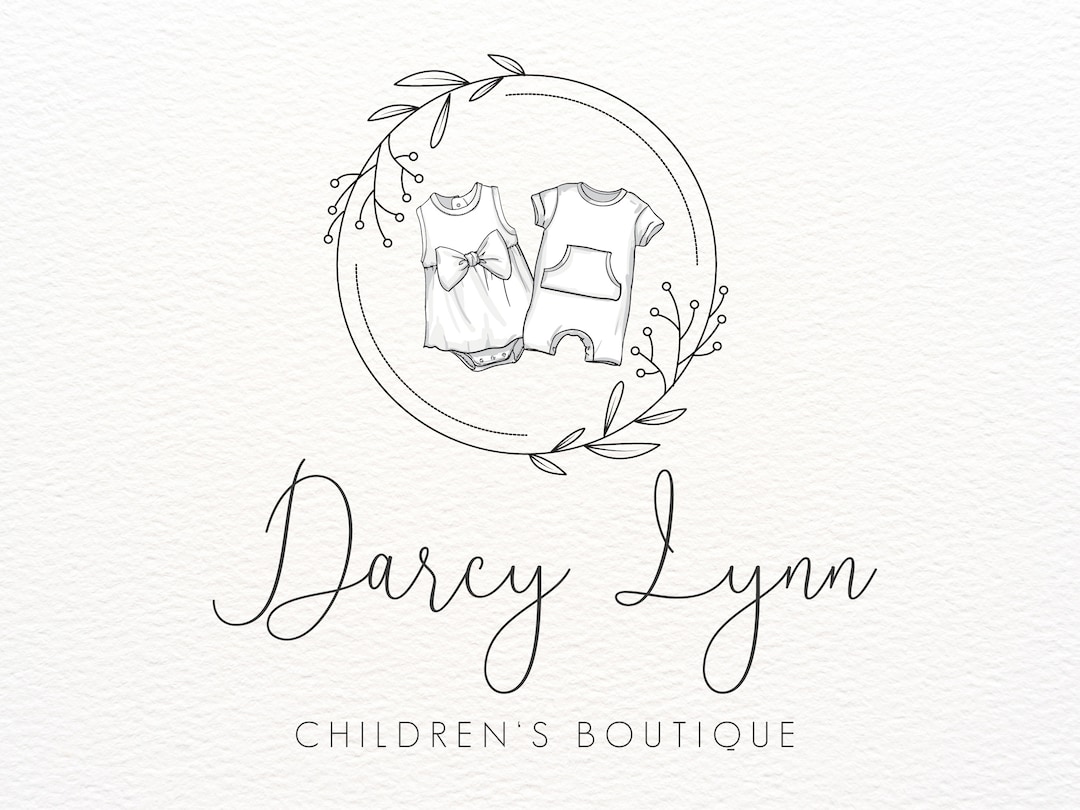 Children's Boutique Logo, Girl and Boy Clothing Boutique, Kids Store