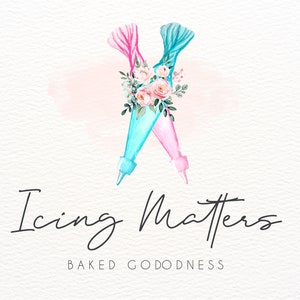 Logotipo de manga pastelera, diseño de logotipo de manga pastelera, logotipo de panadería, logotipo de repostería, logotipo de panadero, acuarela, logotipo de pastelero, logotipo de postre, marca, horneado