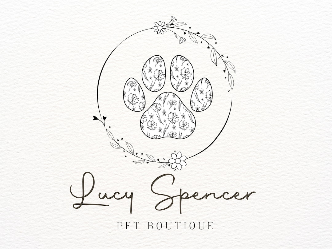 Modern Pet Logo Paw Print Logo Custom Pet Logo Digital Pet Logo Pet modern-pet-logo-paw-print-logo-custom-pet-logo-digital-pet-logo-pet