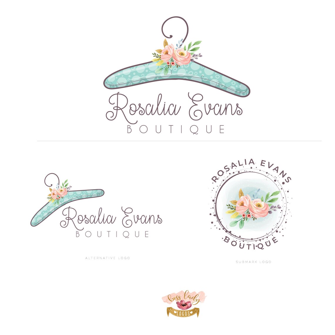 Hanger Logo Fashion Logo Design Clothing Boutique Logo - Etsy