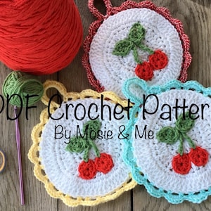 Farmhouse Pot Holder Crochet Pattern - Electronic Download