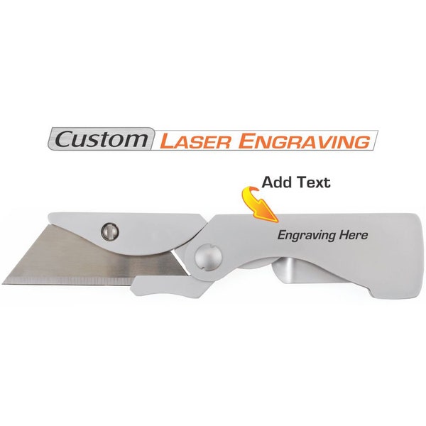 Personalized Gerber EAB Utility Pocket Knife Box Cutter - Custom Made Laser Engraved