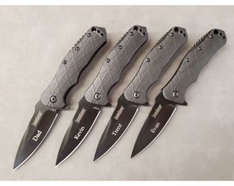 Kershaw RJ Tactical 3.0 Knife Custom Laser Engraved -  Makes the Perfect Personalized Gift!