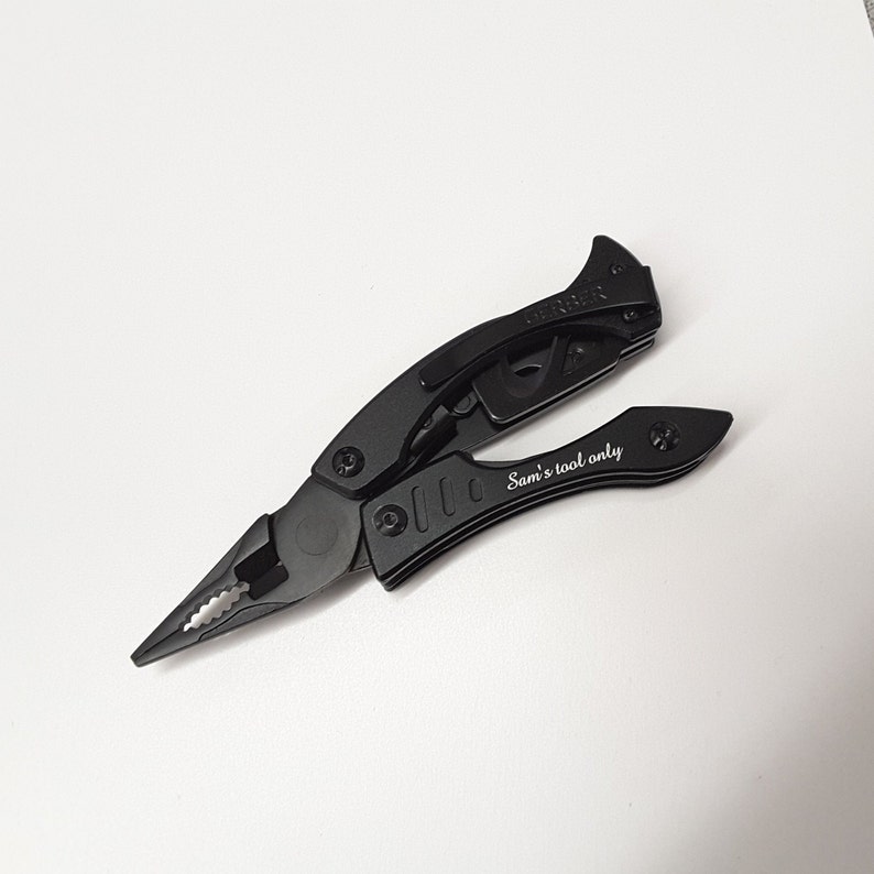 Gerber Crucial MultiTool Black Custom Laser Engraved Makes Etsy
