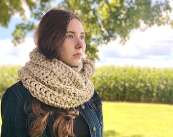 Wool Loop Scarf - Infinity Scarf - Chunky Infinity Scarf - Wool Scarf - Wraparound Scarf - Winter Scarf - Warm Scarf - Long Scarf