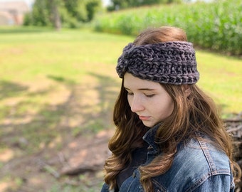 Merino Wool Headband - 100% Merino Wool - Twist Headband - Knit Headband - Earwarmer - Wool Headband