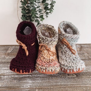 Cottage Slippers Wool Slippers Mother's Day Gift Sherpa Lining Women's Slippers Gifts for Her Suede Soles Lined Slippers image 6