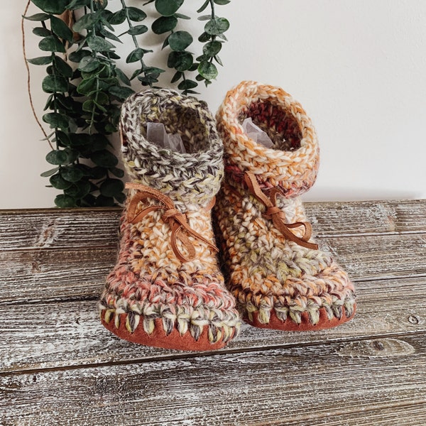 Cottage Slippers -  Wool Slippers - Cabot Booties - Sherpa Lining - Women's Slippers - Gifts for Her - Suede Soles- Lined Slippers