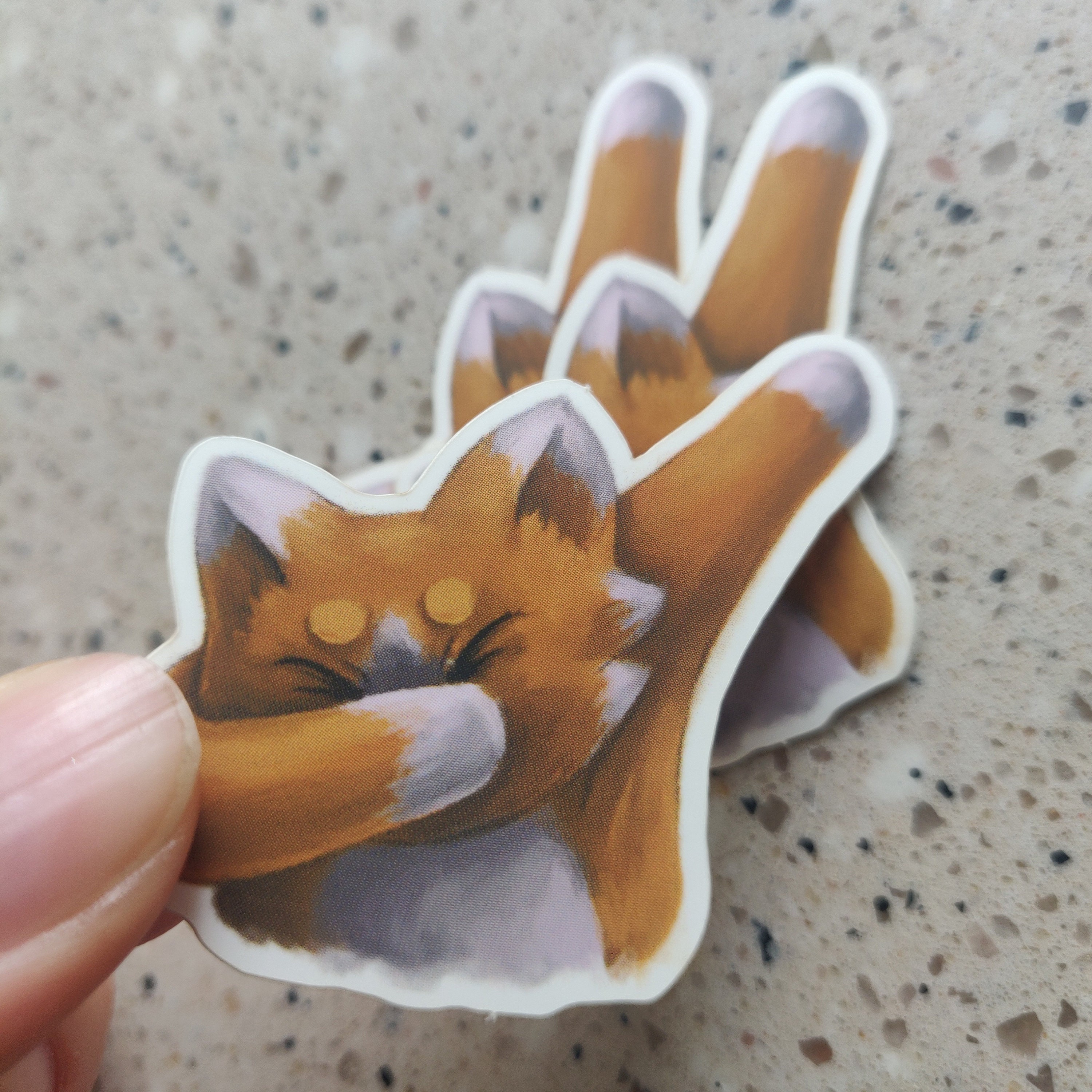 Dab Sticker Dab • Cat Emote Matte Vinyl Sticker - Etsy