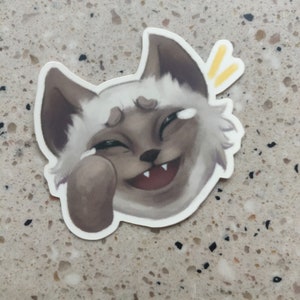 LOL • Autocollant en vinyle mat Cat Emote