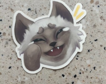 LOL • Cat Emote matte vinyl sticker
