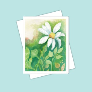 Carte de correspondance lumineuse en forme de marguerite, parfaite pour toutes les occasions