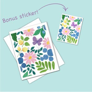 Carte de correspondance avec un papillon de jardin - Idéal pour envoyer vos vœux les plus chaleureux à un ami
