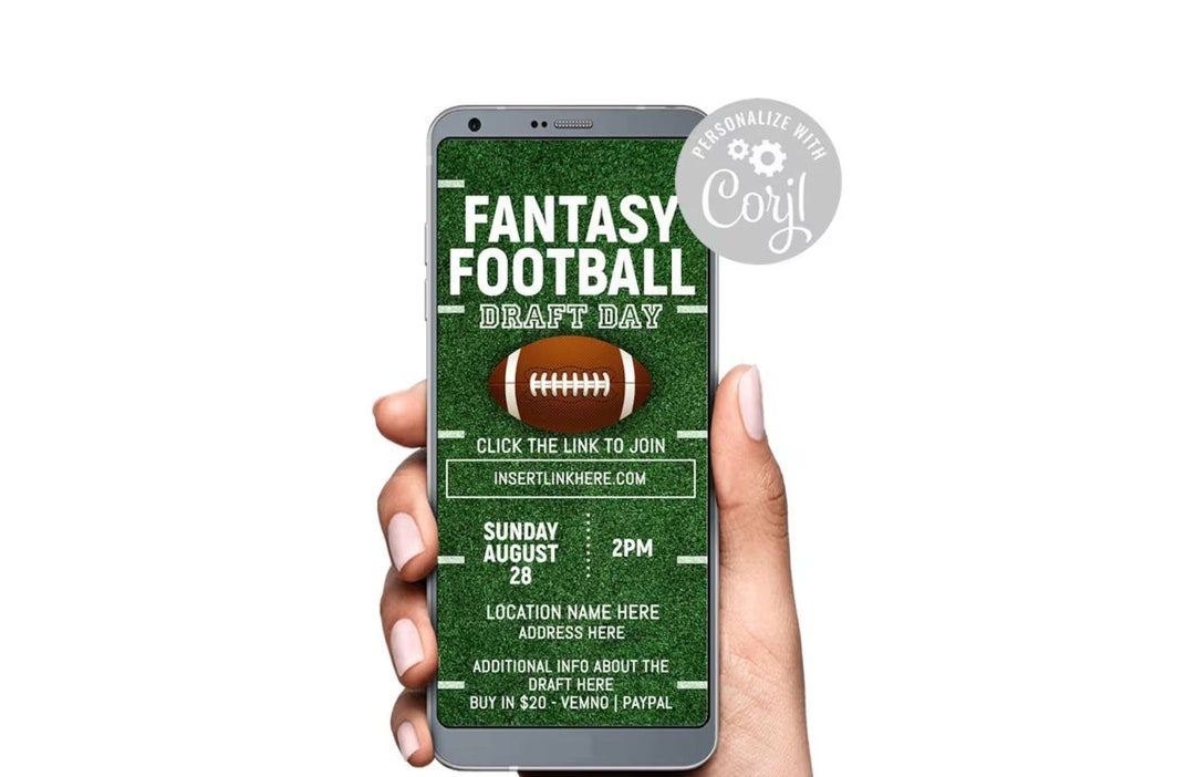 Fantasy Football Invitation Digital Text SMS Invitation Active Link to Fantasy Football Invitation Digital Text SMS Invitation Active Link to