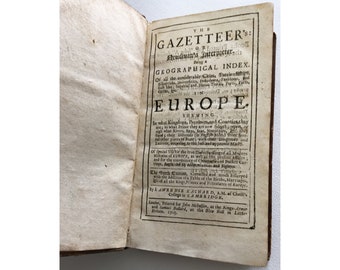 The Gazetteer's or Newsman's Interpreter by Lawrence Eachard Hardcover London 1703