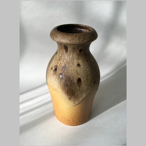 West German Scheurich Keramikfabrik Vase 208-21 Fat Lava Art Pottery West German Art Ceramics Kleinheubach Germany c. 1975-1979