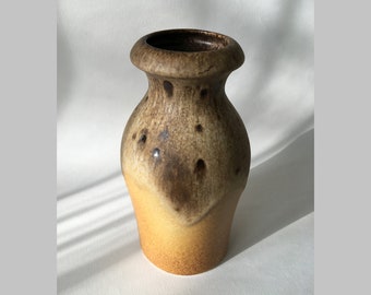 West German Scheurich Keramikfabrik Vase 208-21 Fat Lava Art Pottery West German Art Ceramics Kleinheubach Germany c. 1975-1979