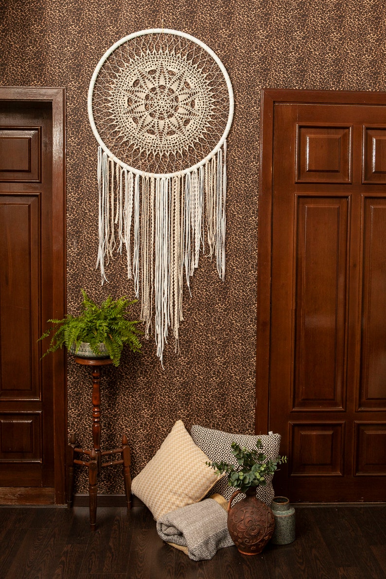 Large dream catcher wall hanging Giant dream catcher Hippie Etsy