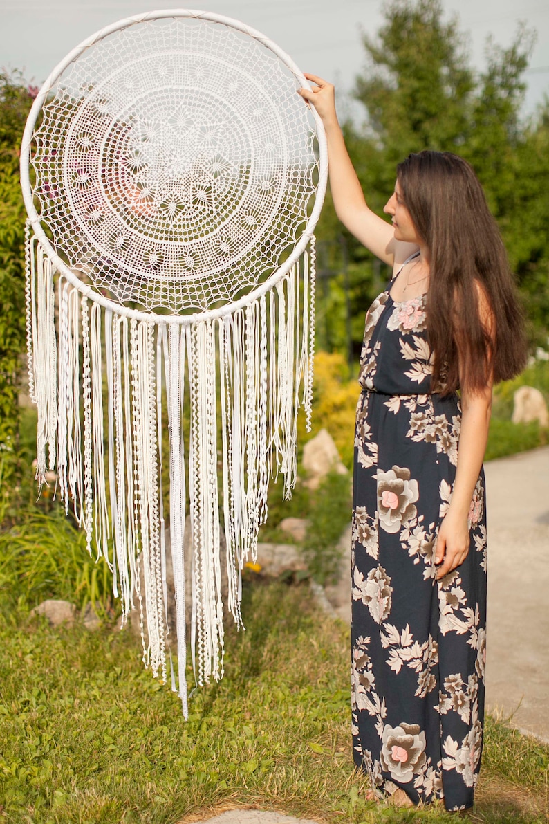 Large Dreamcatcher Giant Dream catcher Wedding Decor Bohemian Etsy