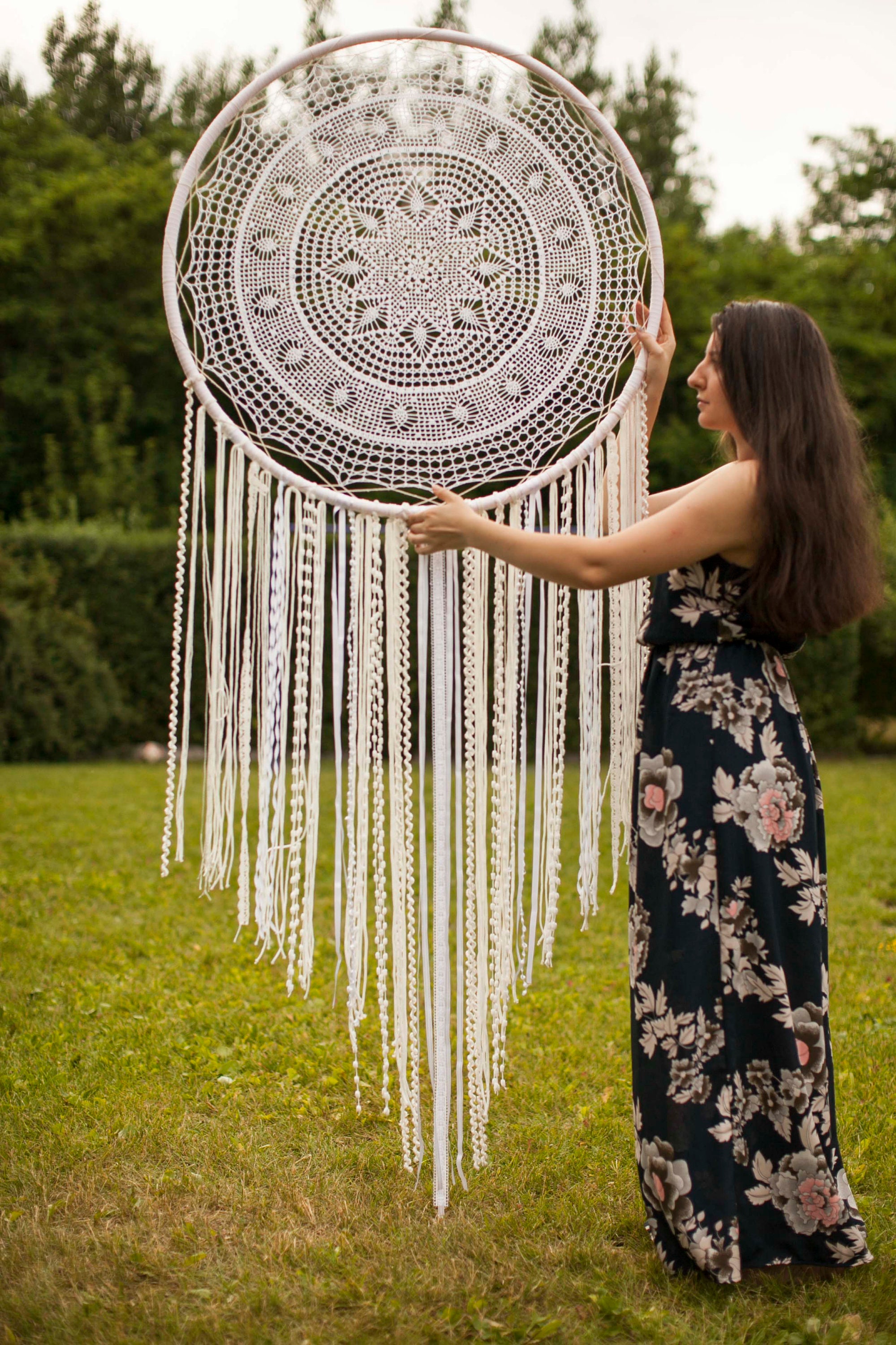 Large Dreamcatcher Boho Dream catcher Wedding Decor First Etsy