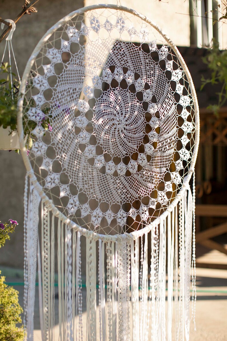 Dreamcatcher Floral Dream Catcher Wedding Backdrop White Etsy