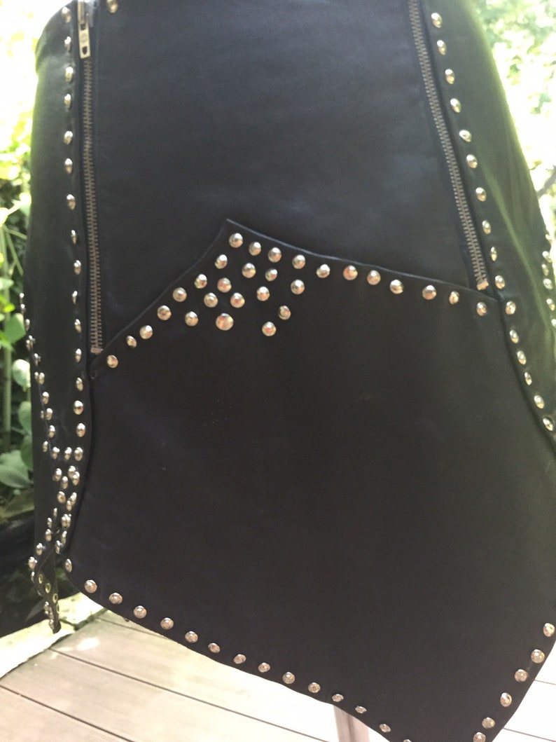 handmade leather skirt