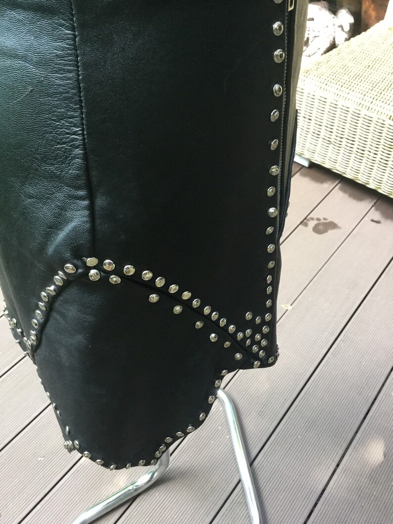 handmade leather skirt