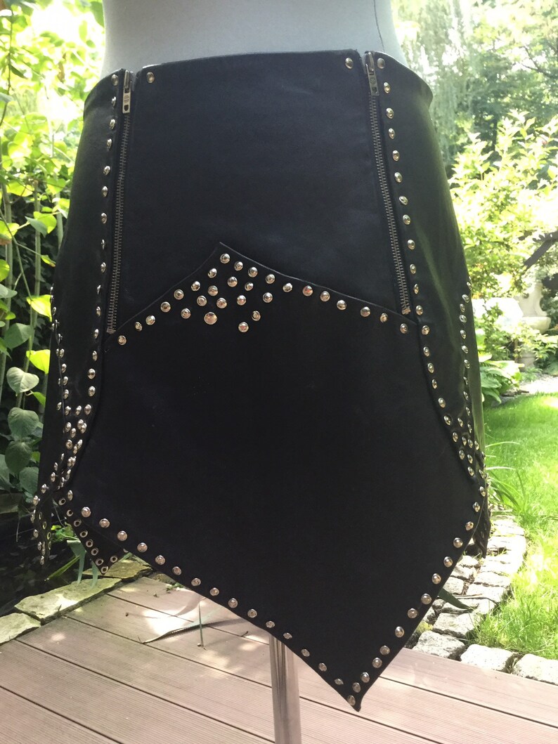 handmade leather skirt