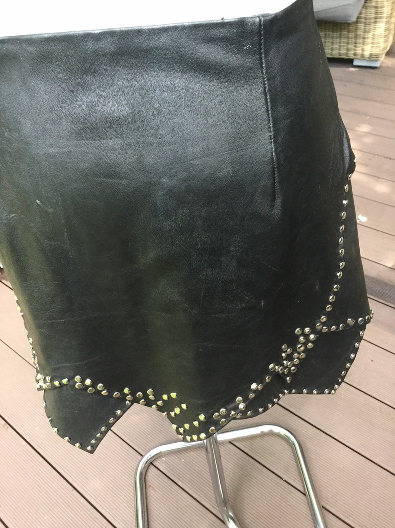 handmade leather skirt