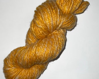 Butterscotch handspun yarn