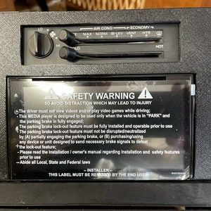 1982-1984 Firebird Double Din Radio Bezel