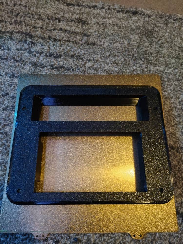 thumbnail image 2 of Double DIN Metal Radio Bezel Mounting Frame – With Built-in Tray, Surga Universal 2 of 5