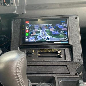 Custom 3rd Gen Camaro Double Din Bezel HVAC on bottom.