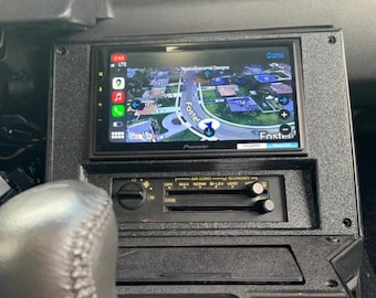 Custom 3rd Gen Camaro Double Din Bezel HVAC on bottom.