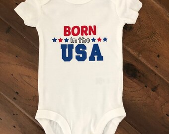 born in the usa onesie
