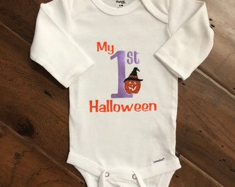 My First Halloween/1st Halloween Outfit/Halloween Baby/Cutest Pumpkin in the Patch/Baby Costume/Baby Halloween Bodysuit/Halloween Clothing
