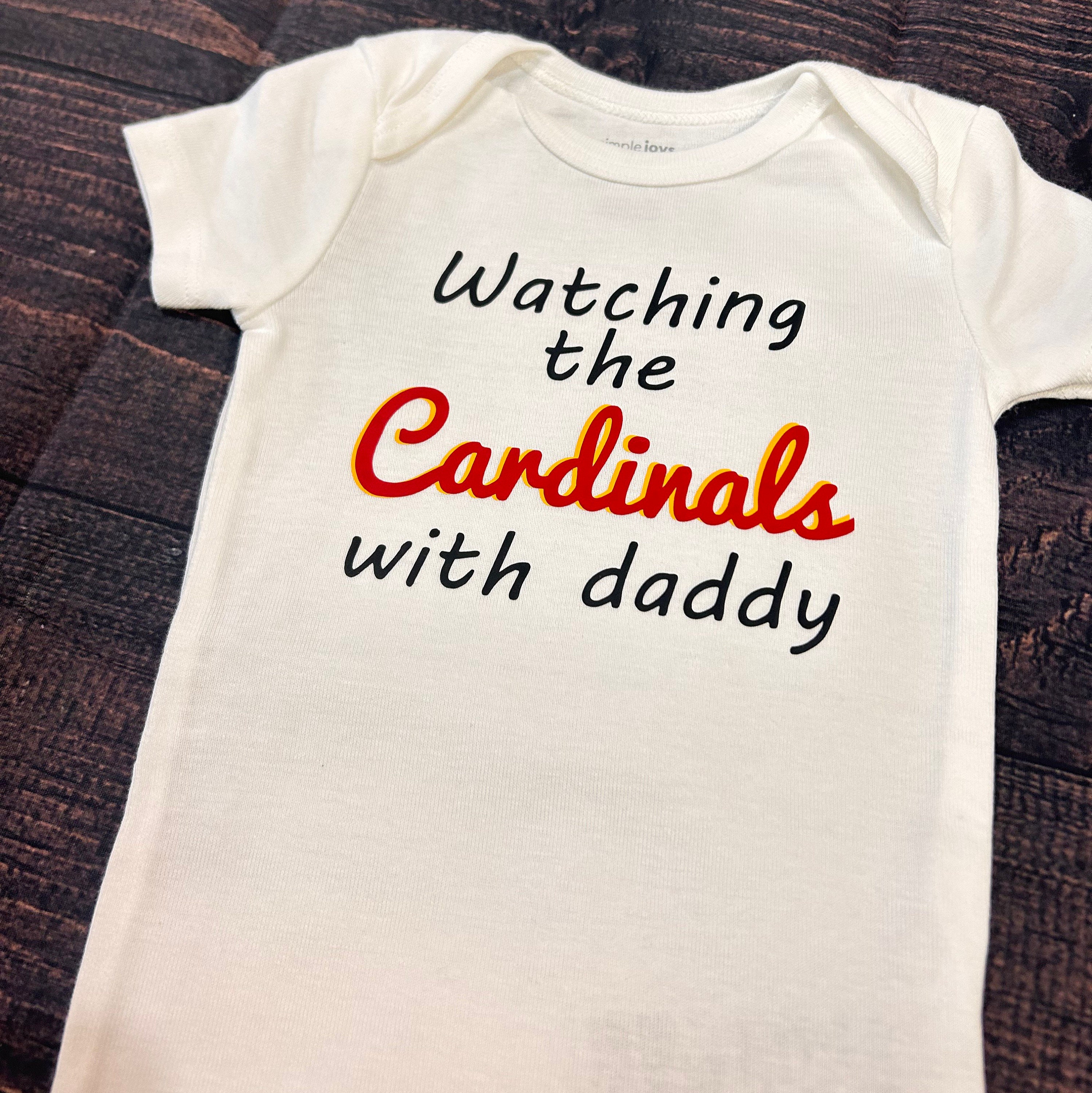 St. Louis Cardinals Cute Watching With Grandpa Toddler T-Shirt