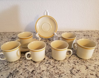 Set of 6 Coffee Cups, Hearthside Garden Festival