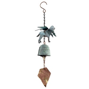 Pet Memorial Doggy Angel gift Bronze Wind Bell
