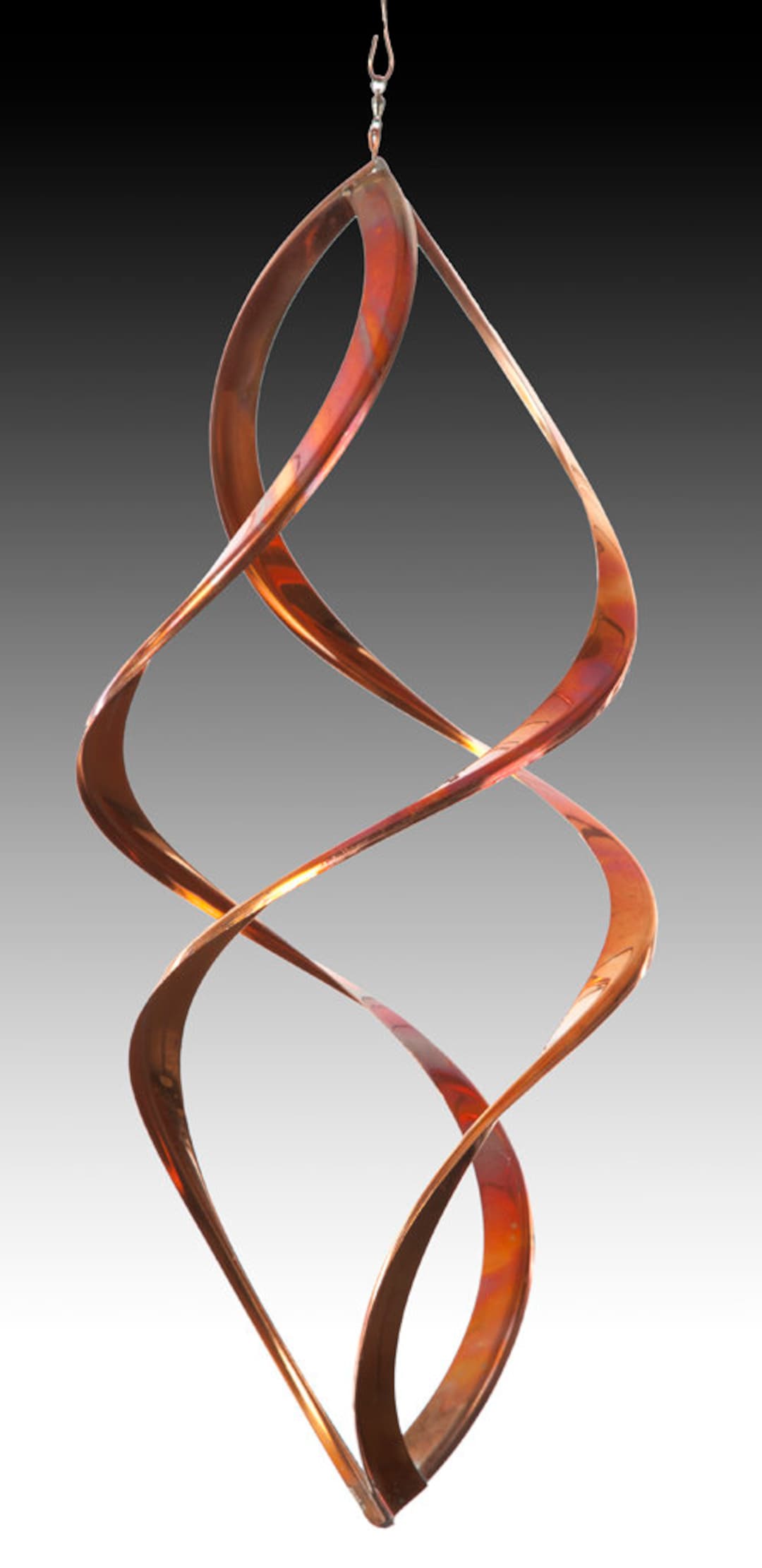 Infinity Copper Sculpture, Wind Spinner, Garden Art Etsy