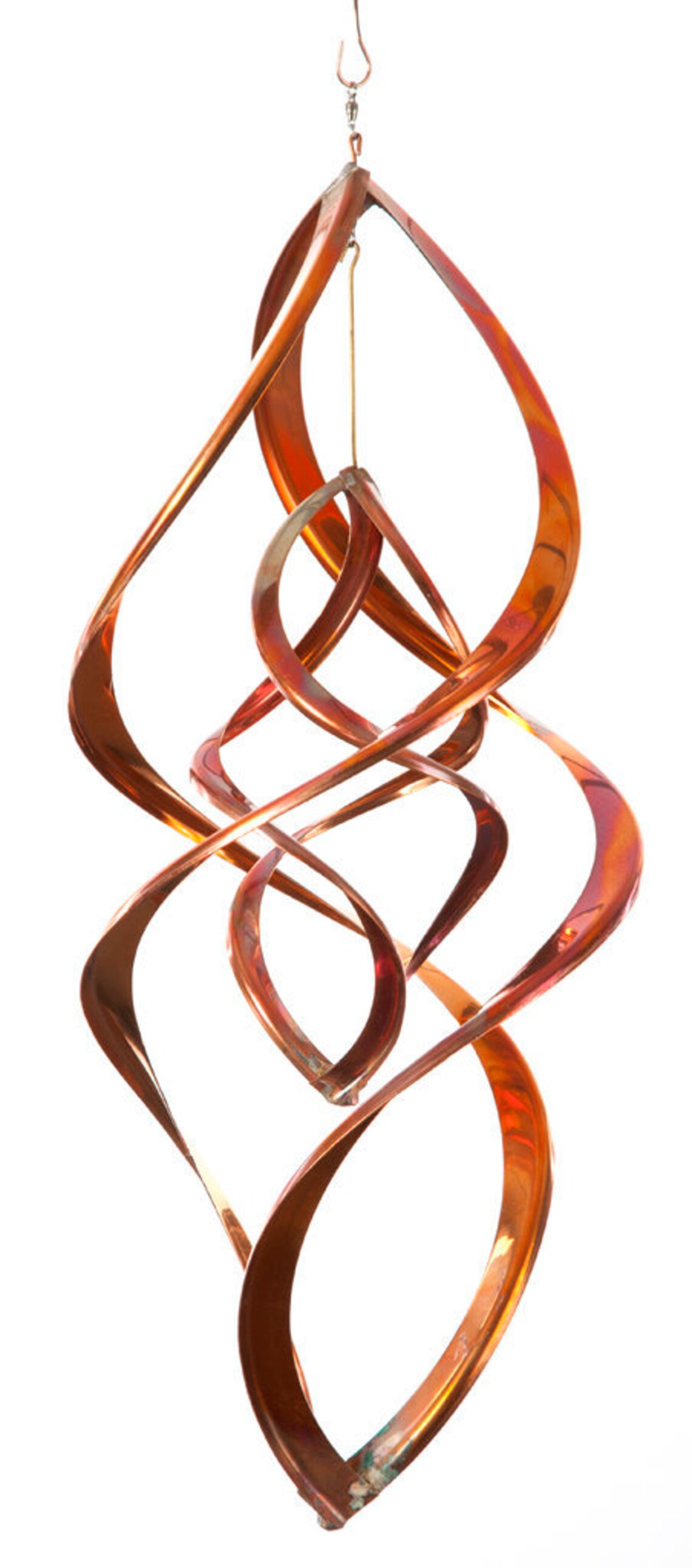 Double Infinity Wind spinner Copper Etsy