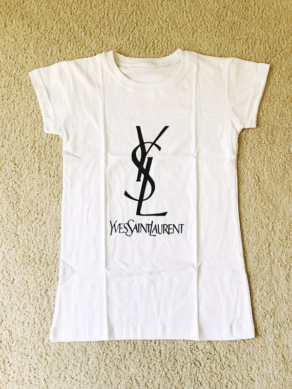 Brand New YSL Yves Saint Laurent Women's T-Shirt Womens | Etsy