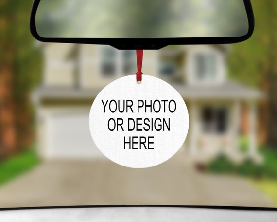 Custom Photo Air Freshener, Personalized Car Scent, Double Sided