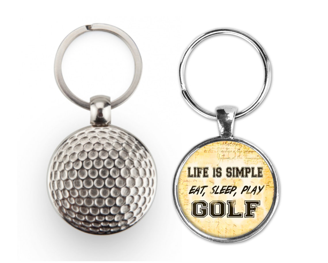 Your choice golf keychain customizable sayings or photo Etsy