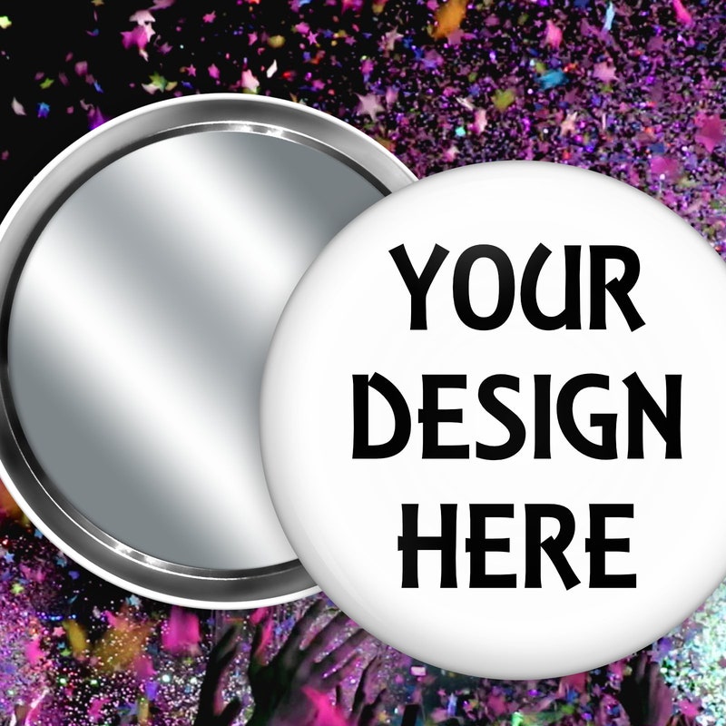 Metal Mirror Buttons - Etsy