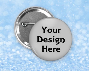 Custom Pinback Button in 2.25 Inch Size Great for Photos or | Etsy
